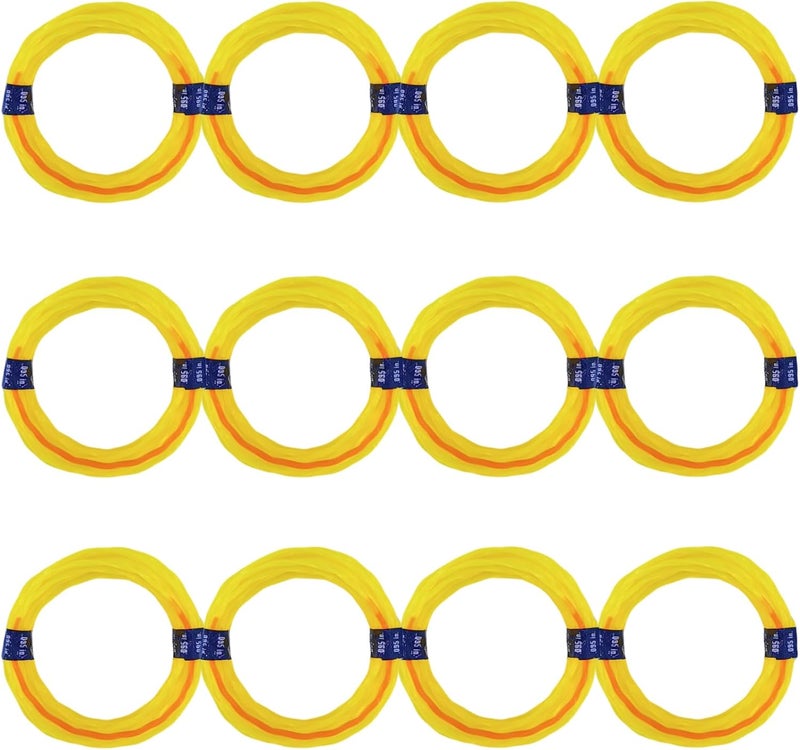 Quintillus 12-Pack String Trimmer Line .095 14ft Compatible with Ego String Trimmer 095 Weed Eater String Pre-Cut Dual Color 3-section Fast-positioning Twisted Trimmer Line Universal Fit Weed Wacker String - Image 1